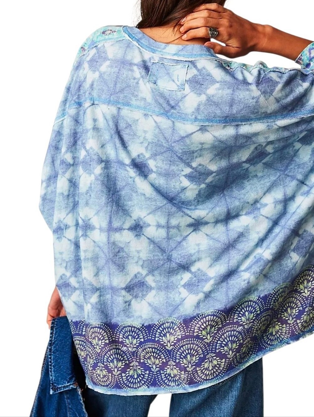 Free People We The Free Feeling Radical Tee Oversized Relaxed Tie Dye XL NWT - Picture 7 of 11